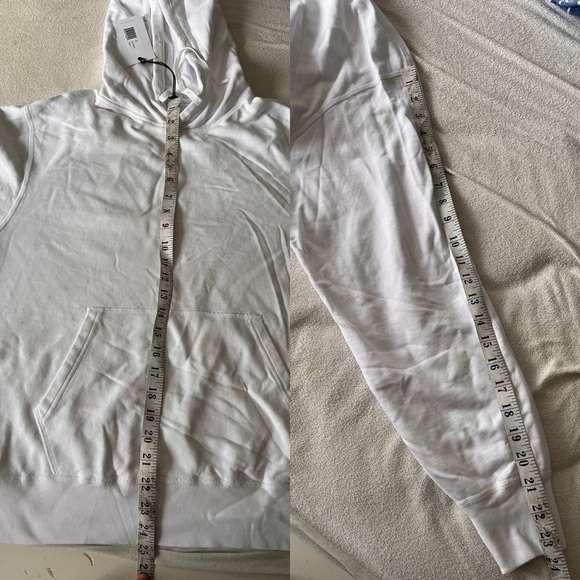 NWT Reigning Champ Lightweight Terry Relaxed Pullover Hoodie S White - Picture 7 of 7